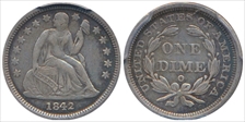 1842-O 10C XF40