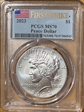 2023 $1 Peace Dollar First Strike MS70