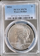 2024 $1 Peace Dollar MS70