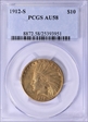 1912-S $10 AU58