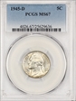 1945-D 5C MS67