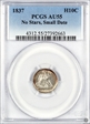 1837 H10C Seated, Small Date AU55