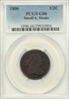1806 1/2C Small 6, Stems G6BN