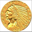 1908 $5 Indian AU55