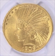 1909 $10 MS62