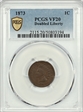 1873 1C Doubled Liberty VF20BN