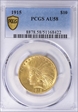 1915 $10 AU58