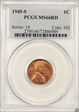 1945-S 1C MS66RD