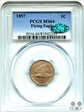 1857 1C Flying Eagle MS64