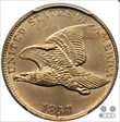 1857 1C Flying Eagle MS64