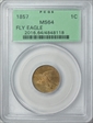 1857 1C Flying Eagle MS64