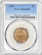 1865 2C MS65RD