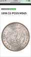 1896 $1 MS65