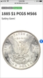 1885 $1 MS66