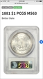1881 $1 MS63