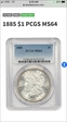 1885 $1 MS64