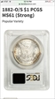 1882-O/S $1 Strong MS61