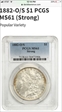 1882-O/S $1 Strong MS61