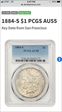 1884-S $1 AU55