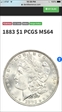 1883 $1 MS64