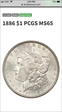 1886 $1 MS65