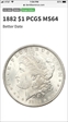 1882 $1 MS64