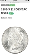 1885-S $1 MS63