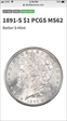 1891-S $1 MS62