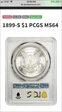 1899-S $1 MS64
