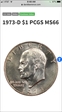 1973-D $1 MS66