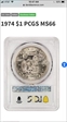 1974 $1 MS66