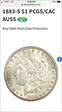 1883-S $1 AU55