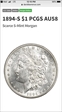1894-S $1 AU58