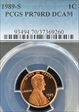 1989-S 1C PR70DCAM