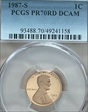 1987-S 1C PR70DCAM