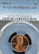 2001-S 1C PR70DCAM