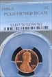 1990-S 1C PR70DCAM