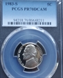 1983-S 5C PR70DCAM