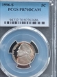 1996-S 5C PR70DCAM