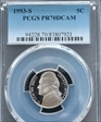 1993-S 5C PR70DCAM