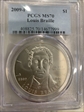 2009-P $1 Louis Braille MS70