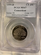 1999-D 25C Connecticut MS67