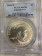 1990-W $1 Eisenhower MS70