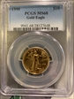 1999 $10 Gold Eagle MS68