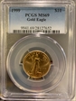 1999 $10 Gold Eagle MS69
