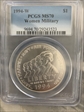 1994-W $1 Women Military MS70
