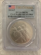 2014-P $1 Civil Rights Act of 1964 First Strike MS70
