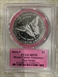 2018-P $1 Breast Cancer Awareness First Strike label MS70