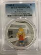2019-P $1 Bart Simpson Colorized PR69DCAM