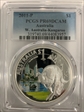 2011-P $1 W. Australia-Kangaroo Ag Colorized PR69DCAM